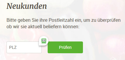 Neukunde-Registrierung