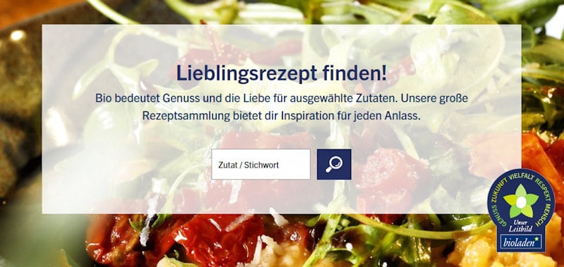 bioladen*: Rezepte in der Rezeptdatenbank